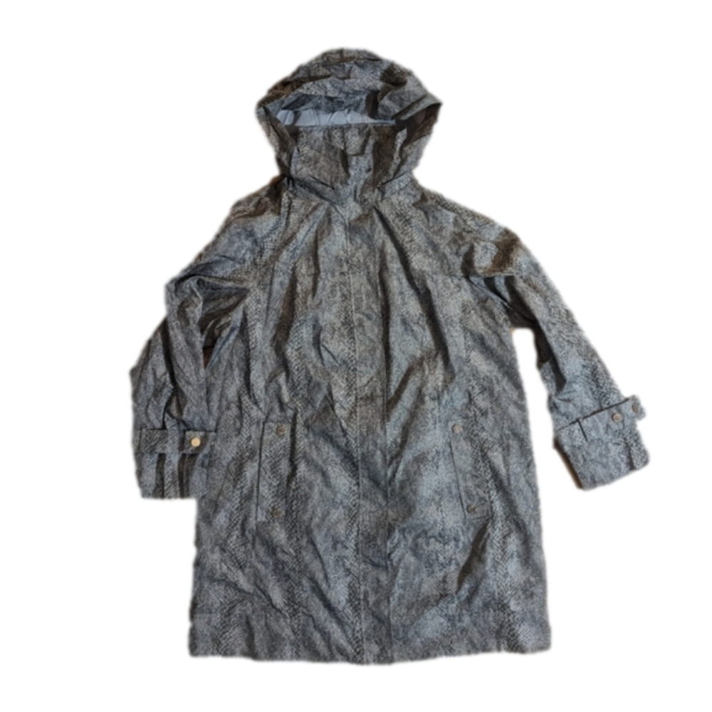 Calvin Klein 0X rain jacket snakeskin print